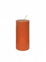 Свеча пеньковая цветная оранжевая 60*145 мм
